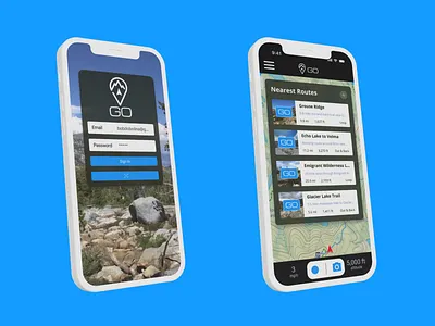 Backpacking GPS App application branding design graphic design logo ui web design
