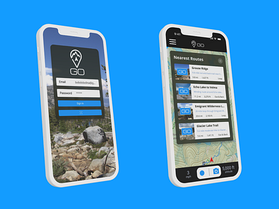 Backpacking GPS App application branding design graphic design logo ui web design