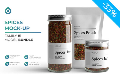 Spices Mockup bottle bottle mockup branding mockup design doypack doypack mockup jar jar mockup label label mockup package package mockup packaging packaging mockup pouch pouch mockup spice spice salt spices spices and herbs