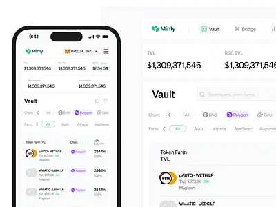 Yield Farming blockchain dashboard yield farming