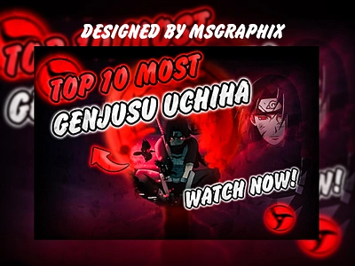 Itachi Uchiha Thumbnail Design | Anime Thumbnail anime thumbnail graphic design graphic designer itachi uchiha thumbnail thumbnail design thumbnail designer youtube thumbnail