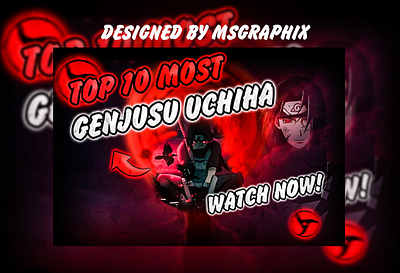 Itachi Uchiha Thumbnail Design | Anime Thumbnail anime thumbnail graphic design graphic designer itachi uchiha thumbnail thumbnail design thumbnail designer youtube thumbnail