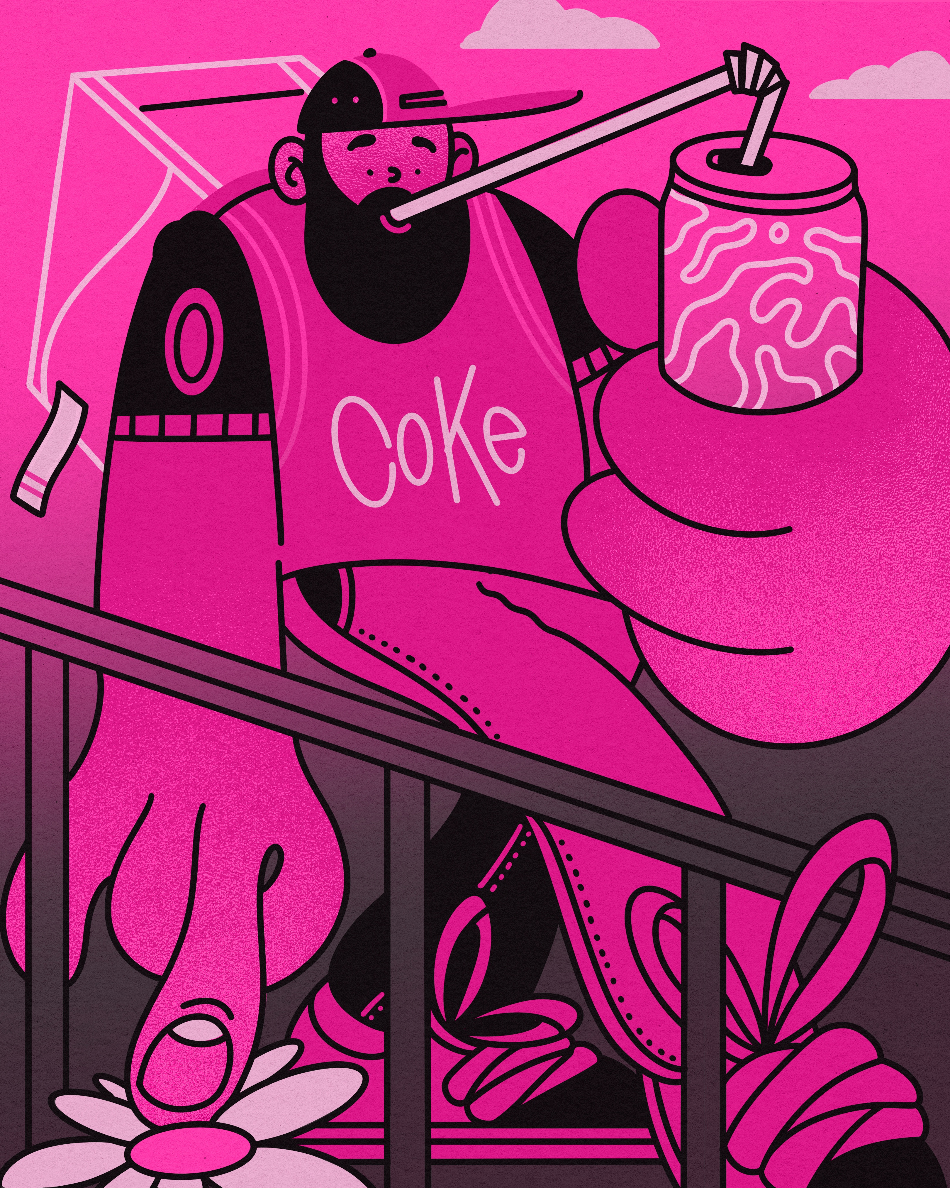 COKE 2d 2dillustration illustration