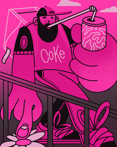 COKE 2d 2dillustration illustration