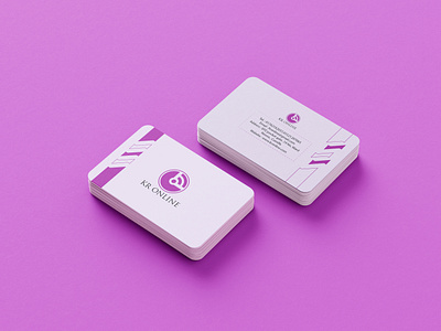 Minimal Pink & White Visiting Card branding business card business card design graphic design minimal business card minimal visiting card pink visiting card visiting card visiting card design