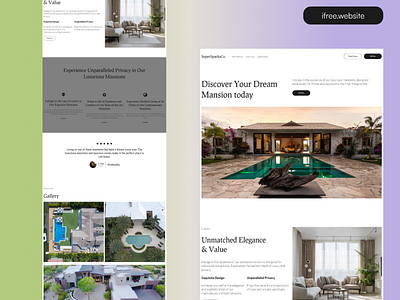 Luxury mansion or office providing agency website design agency creative agency figma design figma design template framer design graphic design luxury design mansion new york design office real state design website design