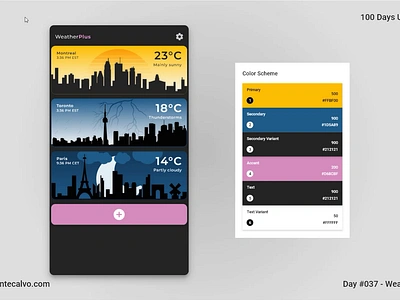 Day #037 - Weather Design | 100 Days UI Challenge animation branding daily 100 dailyui dailyuichallenge design graphic design interaction interaction design interface design transitions ui ui design user interface design visual design