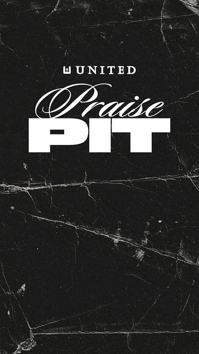 Praise Pit Logo branding church design graphic design logo texture typography