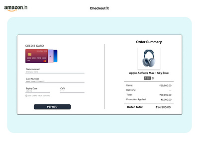 Credit Card Checkout Page dailyui ui