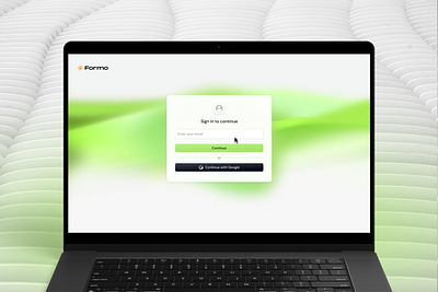 Sign in/ OTP Log in - Formo clean figma green login onboarding otp signin simple ui