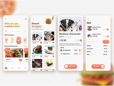 "QuickEats – A Seamless Food Ordering Experience" 3d appdesign cleandesign deliveryservice fooddeliveryapp foodtech interactiondesign mobileexperience ui uiuxdesign userinterface wairframe