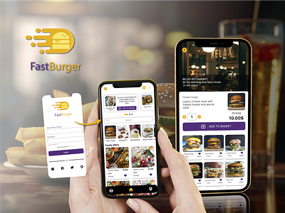 Fast Burger animation ui