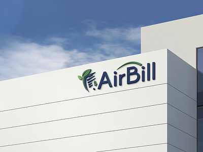 AirBill Logo Mockup | Branding | Welldux airbill bill logo design branding log mockup welldux