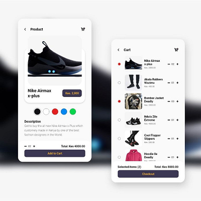 eCommerce Mobile App UI app branding design minimal ui uiux ux