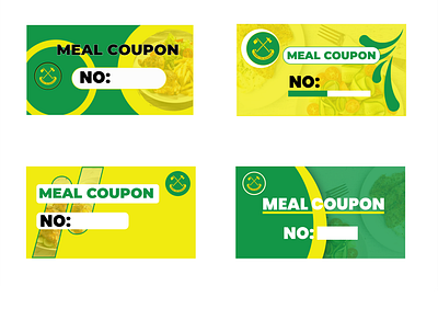 Food coupons design branding graphic design