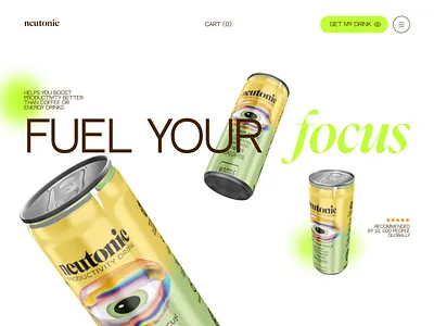 Neutonic. Redesign concept! Badass analysis design energy drink neutonic productivity drink webdesign website