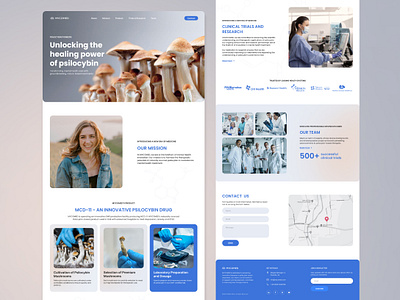 MYCOMED - Health Care Website branding graphic design health medicine psilocybin ui ux web design