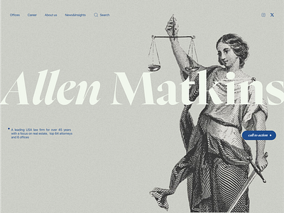 Allen Matkins. Redesign concept! Badass analysis of the website attorneys concept firstscreen heropage law lawfirm webdesign website