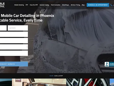 Mobile Detailing Website wordpress