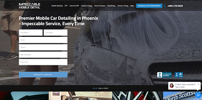 Mobile Detailing Website wordpress