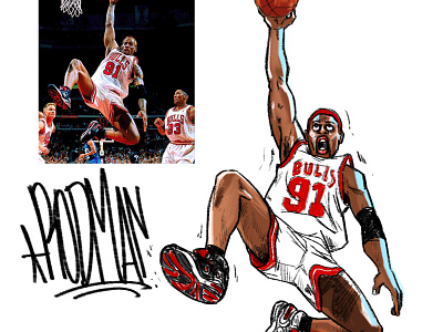 Dennis rodman animation branding diseño graphic design logo