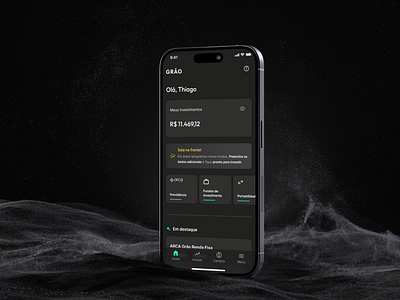 ⭐️ Grão app - Gestora de fundos de investimentos finance fintech grao invest previdência primo rico ui ux