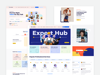 Servibe - On Demand Service Marketplace Tailwind CSS HTML Templa service provider