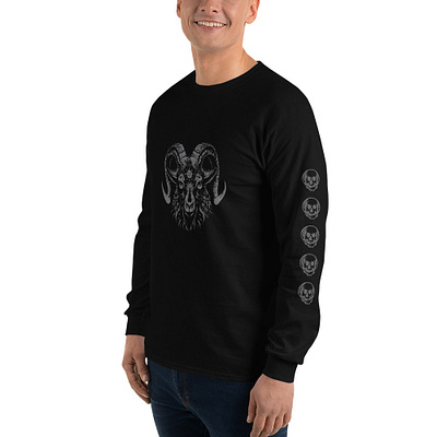 Goat Head Longsleeve clothing graphic design illustration