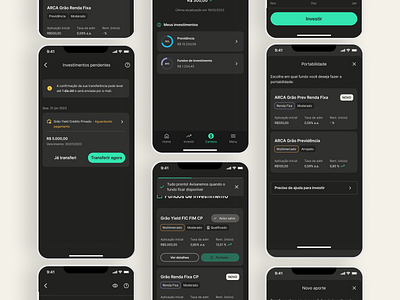 ⭐️ Grão app - Invest ⭐️ finance graphic design invest ui ux
