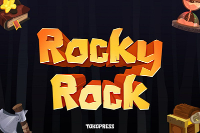 Rocky Rock- Gaming font gaming font youtube font