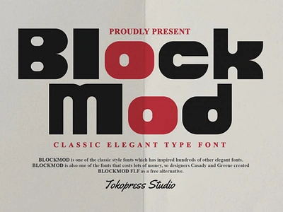 Blockmod – Block modern font gaming font modern font youtube font