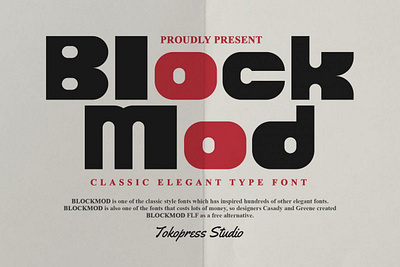 Blockmod – Block modern font gaming font modern font youtube font