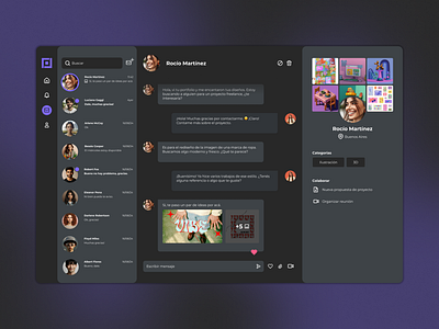 Direct messaging design ui ux