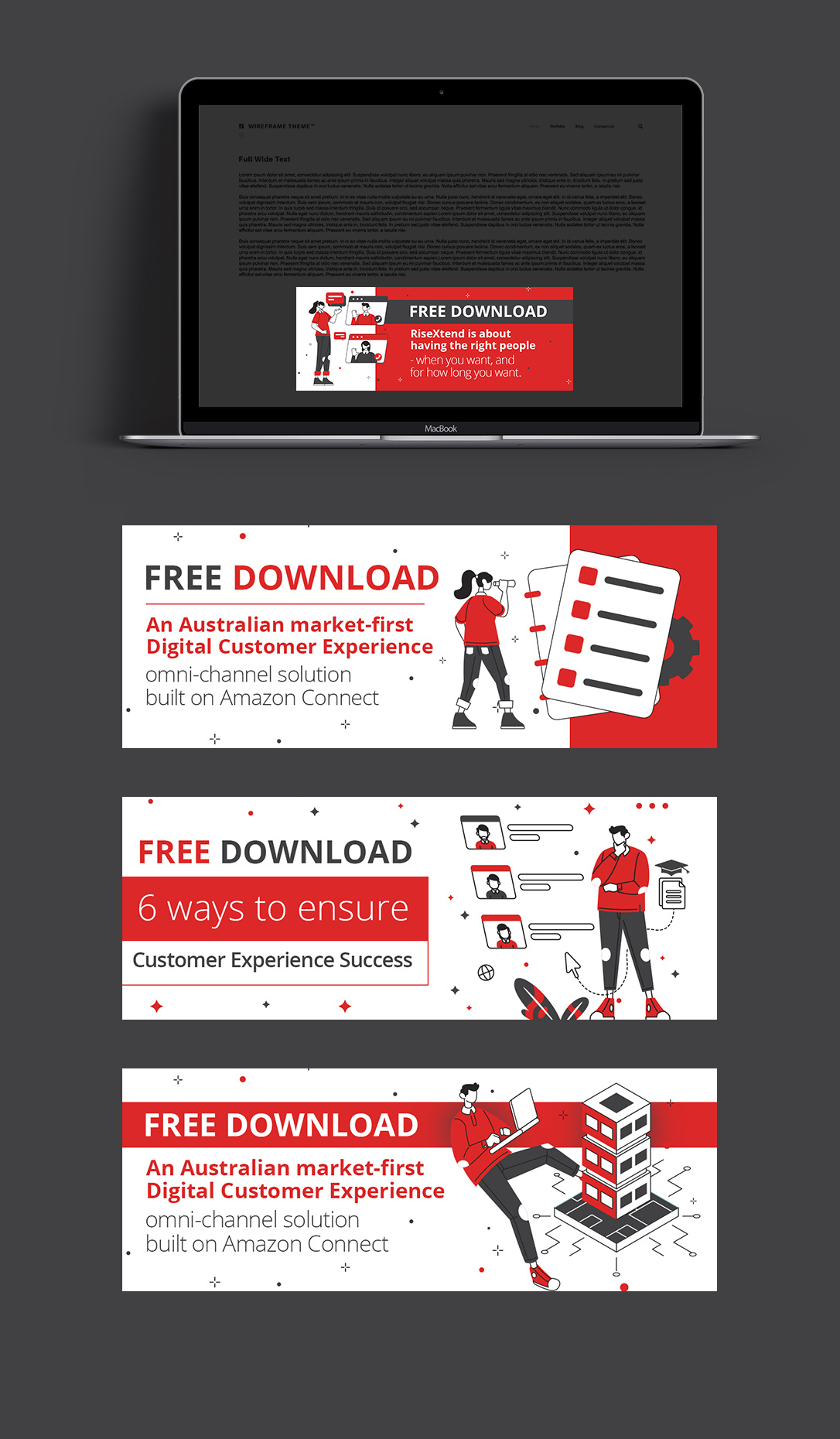 RiseCX Free Download Banner Ads Design ads advertising banner brand branding company corporate creative design digital download free graphic graphic design illustration layout online