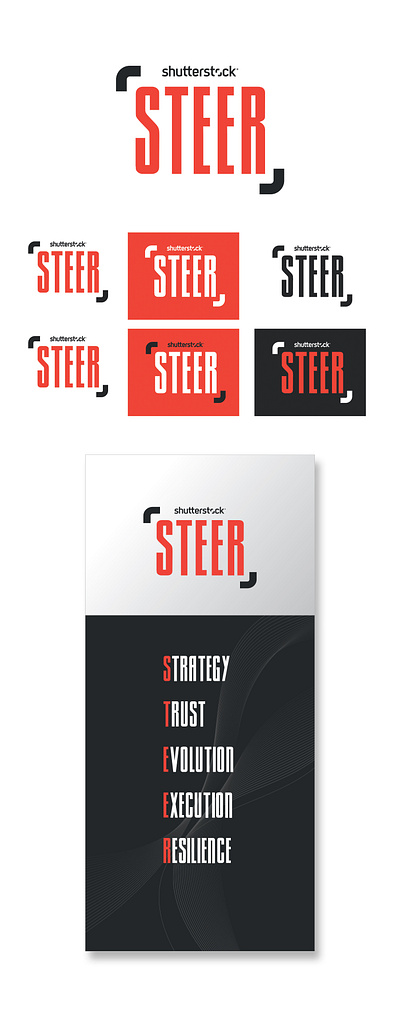 Steer Brand Identity banner brand branding company corporate design digital graphic identity illustration logo logo type online professional shutterstock steer