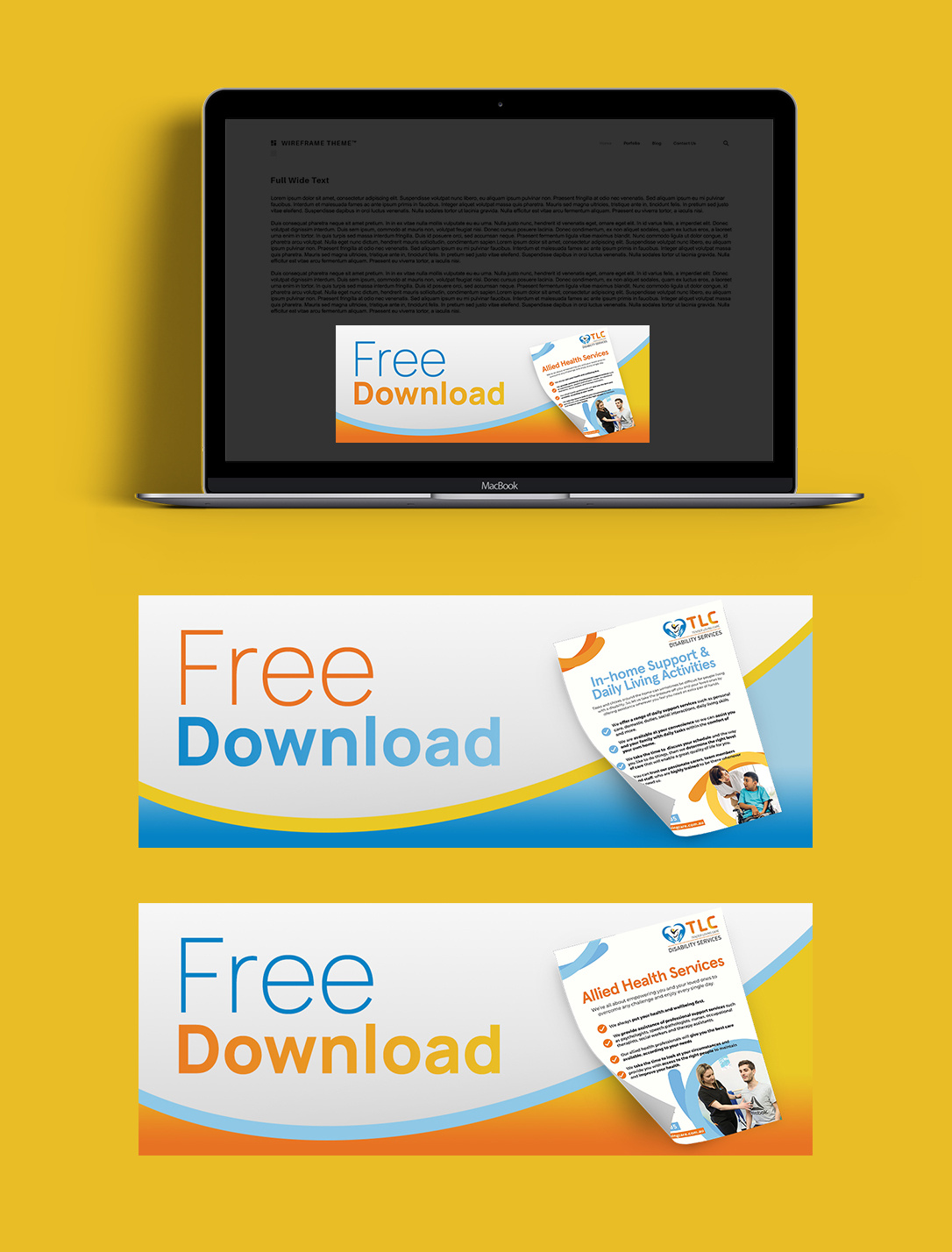 TLC Free Download Banner Ads Design ads advertising banner brand branding company corporate design digital download feee graphic graphic design guide layout online professional work