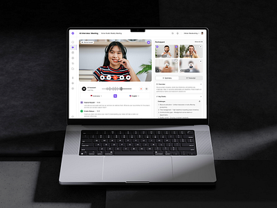 Meetya - AI Video Communications Platform Homepage ai artificial intelligence artificialintelligence chat clean communication conference dashboard design event live meet meeting online meet product design saas ui ux video video call