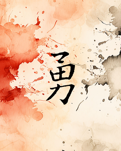 Chinese calligraphy art chinese calligraphy poster 勇 courage chinese calligraphy chinese calligraphy art design graphic design typography