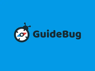 GuideBug Logo ai app branding bug guide icon logo software startup technology