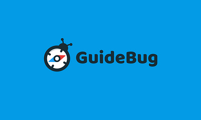 GuideBug Logo ai app branding bug guide icon logo software startup technology