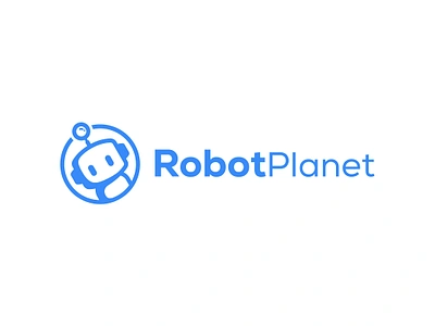 RobotPlanet Logo ai app artificial intelligence bot branding chat illustration logo modern robot sleek software startup technology