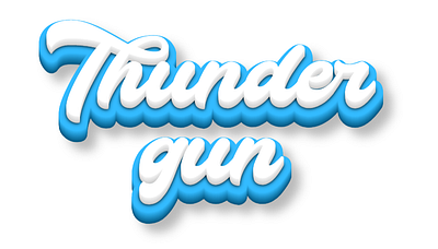 THUNDERGUN branding des design gfx graphic design illustration its always sunny logo philadelphia sunny thundergun typography vector