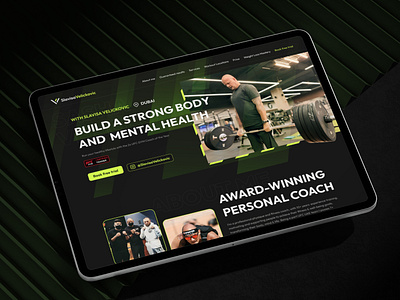 Landing Page Design for 2x UFC GYM Coach of the Year branding design landing page logo ufc ui uxui website