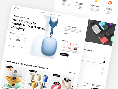 E-Commerce Product UI Kit Landing Page bussiness buying digital ecommerce elegant landing page modern product selling shop technologi ui ui design uiux uiux design web web design webapp website website deesign