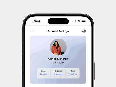 Day 6 - User Profile #DailyUI accessories app apple design ios lightmode ui userprofile ux workout