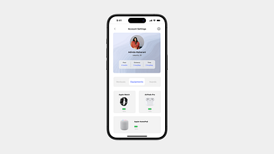 Day 6 - User Profile design ios ui ux