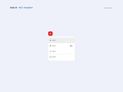 Daily UI #027 Dropdown dailyui dropdown ui