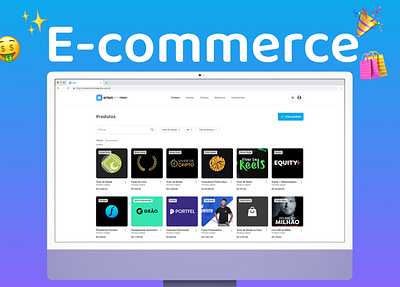 ⭐️ E-commerce - Painel p/ Vendedores ⭐️ backoffice cards ecommerce list ui