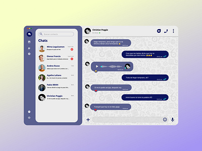 Chat with me ! graphic design ui