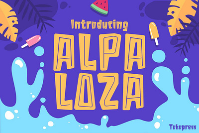 ALPALOZA – Kids Summer Font branding children cute design display font font funny font game font gaming kids font poster social media font youtube